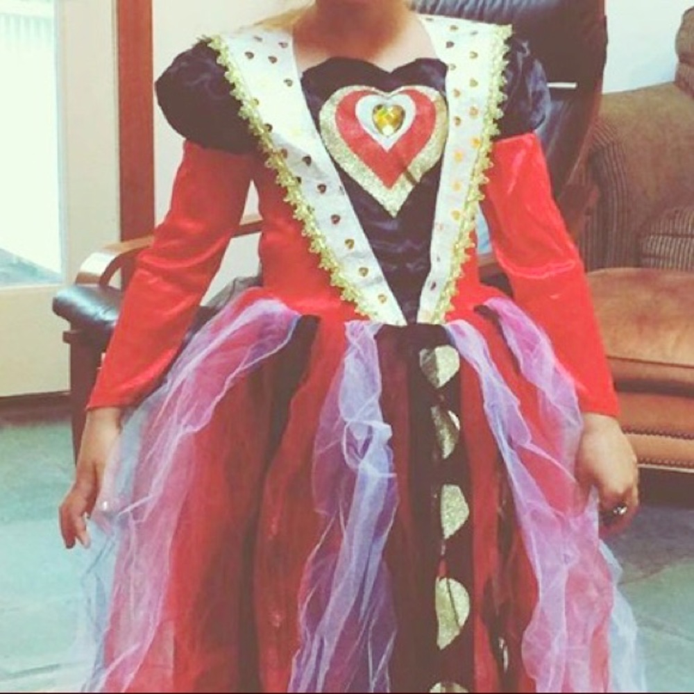 Girls 5-6T 'Queen of Hearts' Dress up/ Costume